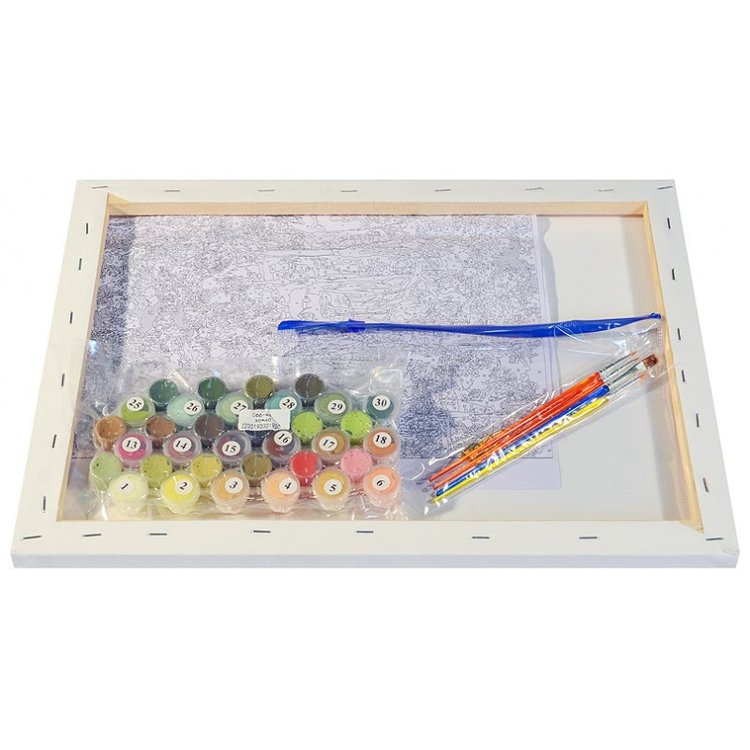 Картина по номерам «Утро в лесу» — картинка 3