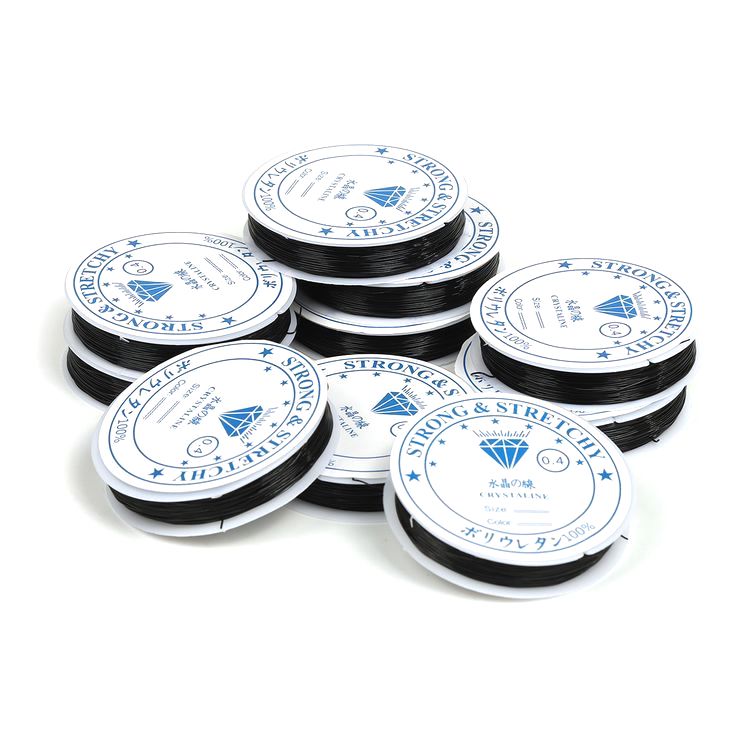 Нить силиконовая 0,4 мм, цвет черный, 10 шт. по 30 м, IDEAL — картинка 6