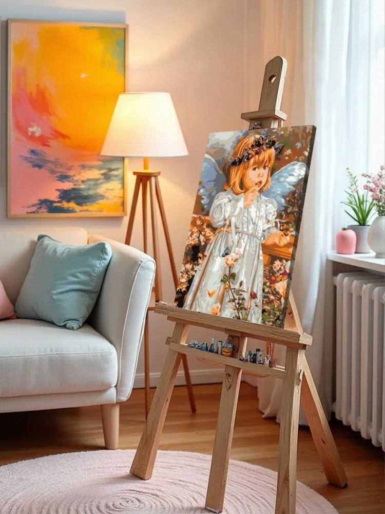 Картина по номерам «Ребёнок-aнгeл» — картинка 9