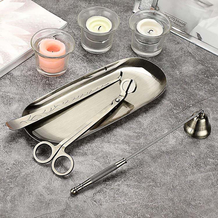 Набор аксессуаров для свечей, серебро — картинка 4