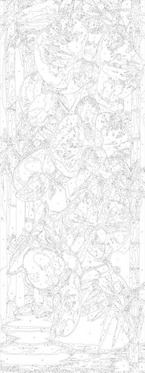 Картина по номерам «Панно. Розовая орхидея» — картинка 2