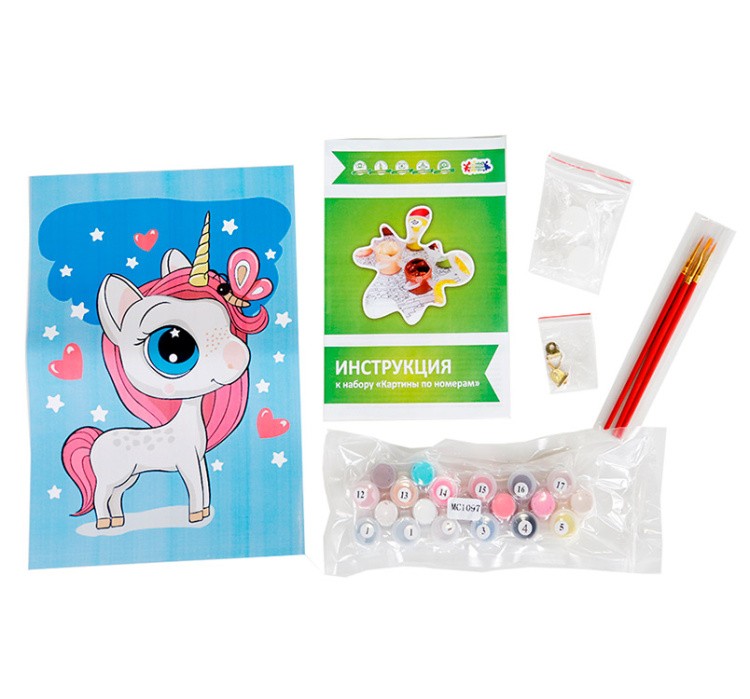 Картина по номерам «Сказочный единорог» — картинка 4