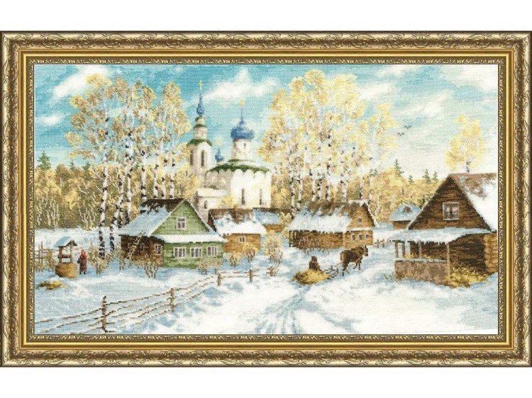 Набор для вышивания «Деревенская зима» — картинка 2