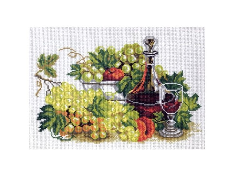 Рисунок на канве «Натюрморт с виноградом»
