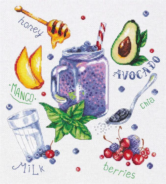 Набор для вышивания «Ягодный смузи» — картинка 3