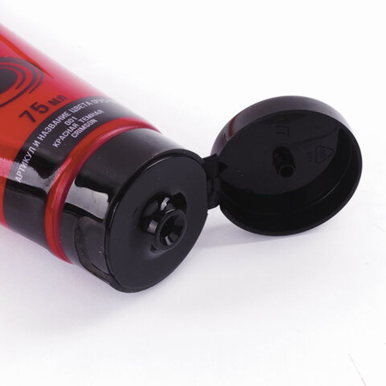 Краска акриловая художественная BRAUBERG ART CLASSIC, туба 75мл, красная темная — картинка 3