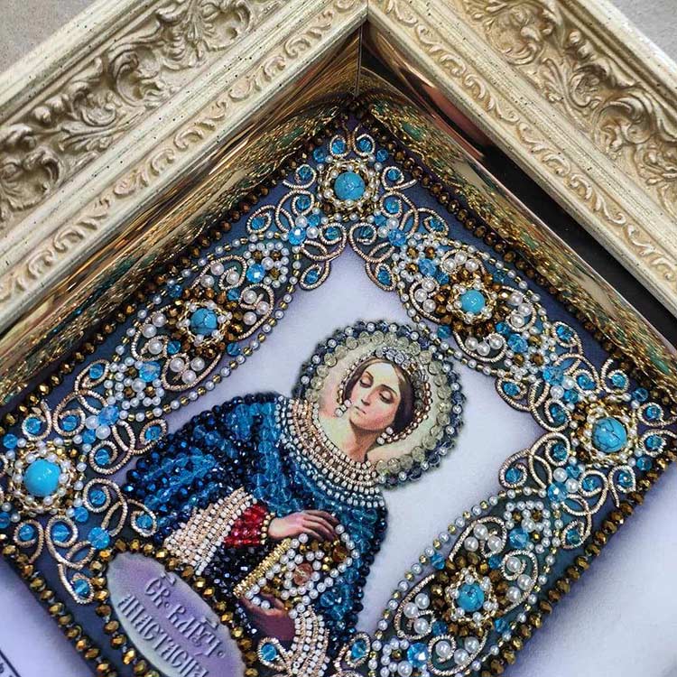 Вышивка Образа в каменьях «Святая Анастасия» — картинка 2