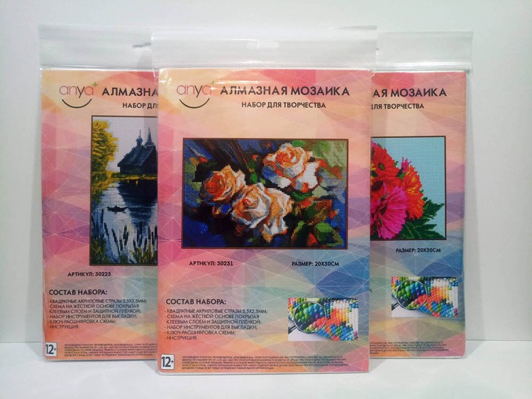 Алмазная вышивка «Розовая нежность» — картинка 2