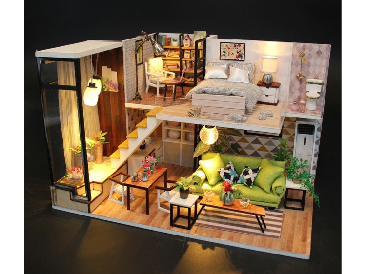 Набор для создания миниатюры (румбокс) «Скандинавский Лофт» — картинка 2