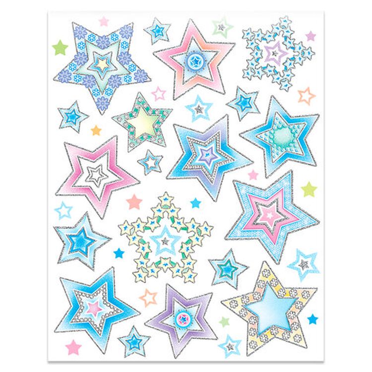 Украшение для окон и стекла «Цветные снежинки 3» — картинка 2