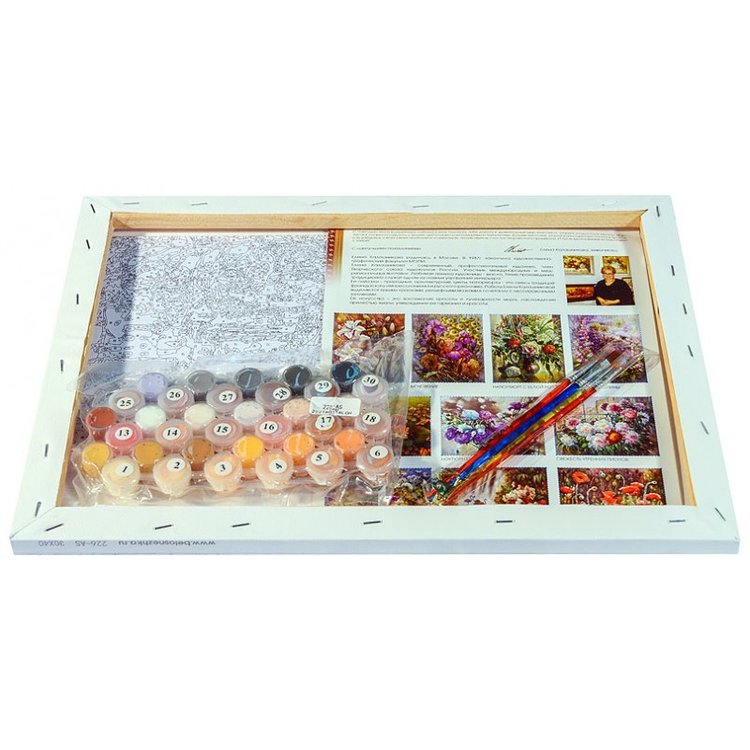 Картина по номерам «Зимний вечер на бульваре» — картинка 3