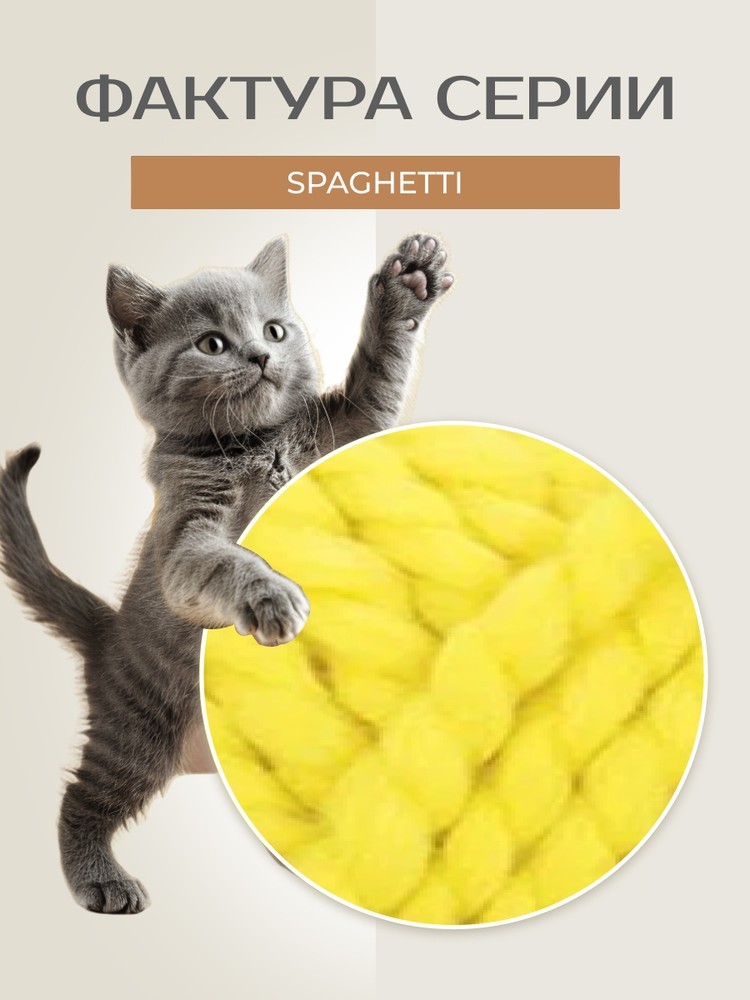 Пряжа NAKO SPAGHETTI (Нако Спагетти), (10633), яркая липа, 5 шт. по 100 г — картинка 3