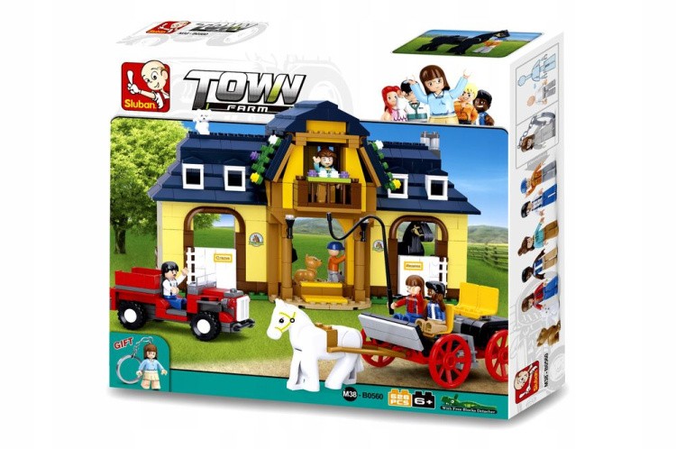 Конструктор «Веселая ферма.Лошадиная ферма», 525 деталей — картинка 3