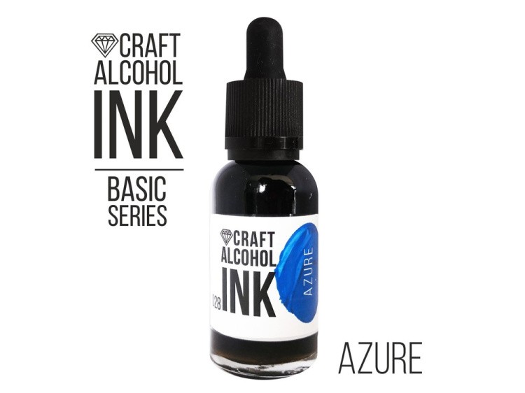 Алкогольные чернила лазурь (Azure) 30 мл, Craft Alcohol INK