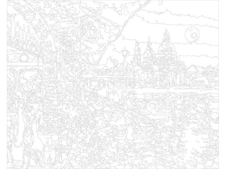 Картина по номерам «Ночное кафе» — картинка 3