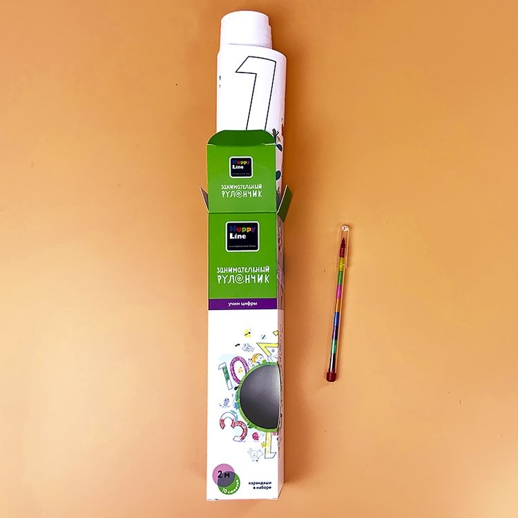 Плакат-раскраска «Занимательный рулончик. Учим цифры» — картинка 2