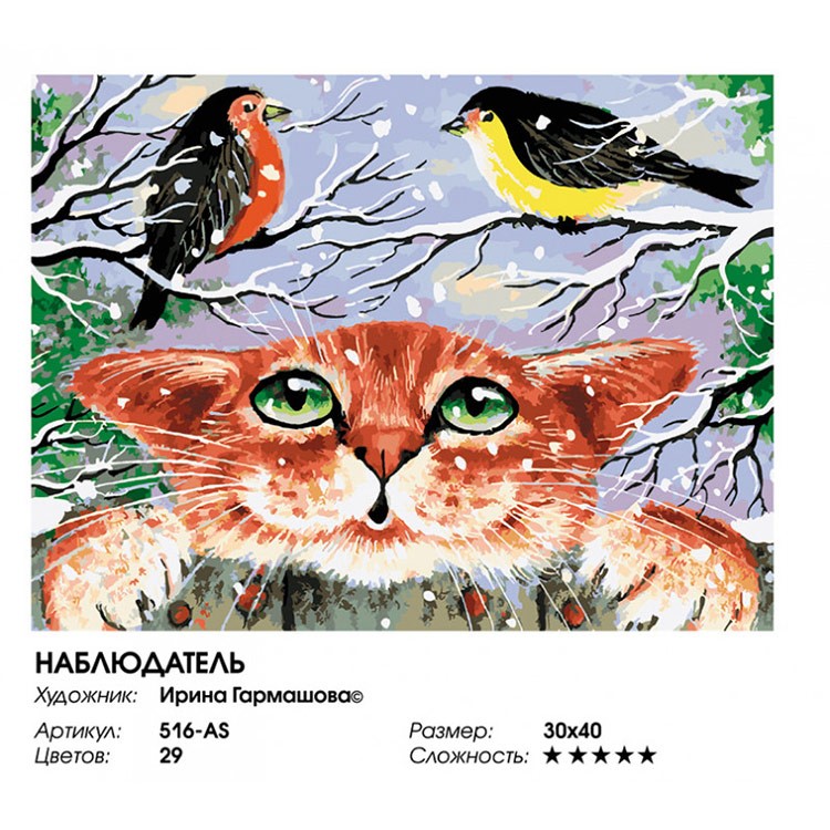 Картина по номерам «Наблюдатель» — картинка 2