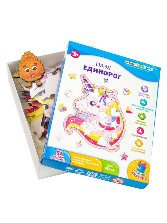 Деревянные пазлы WoodLandToys «Попугай» — картинка 5