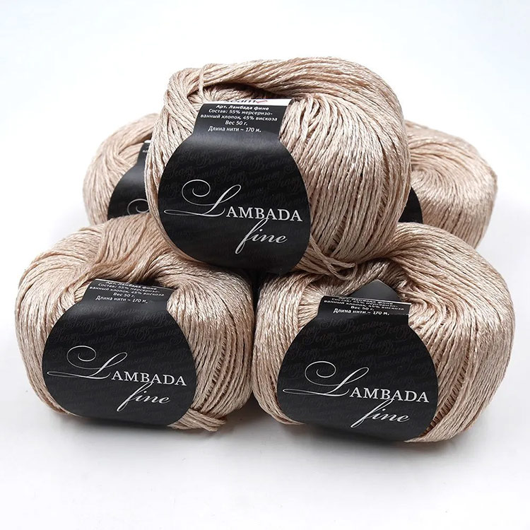 Пряжа SEAM LAMBADA fine (25), светло-бежевый, 5 шт. по 50 г — картинка 4