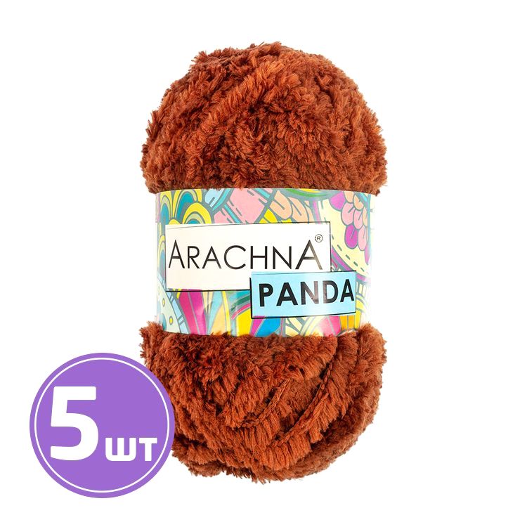 Пряжа Arachna PANDA (26), рыжий, 5 шт. по 100 г