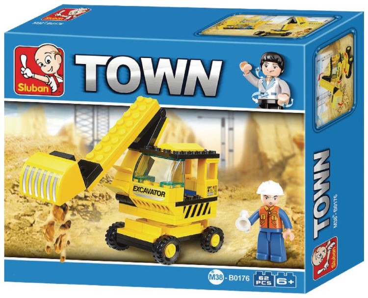 Конструктор «Город. Городской экскаватор», 62 детали — картинка 2