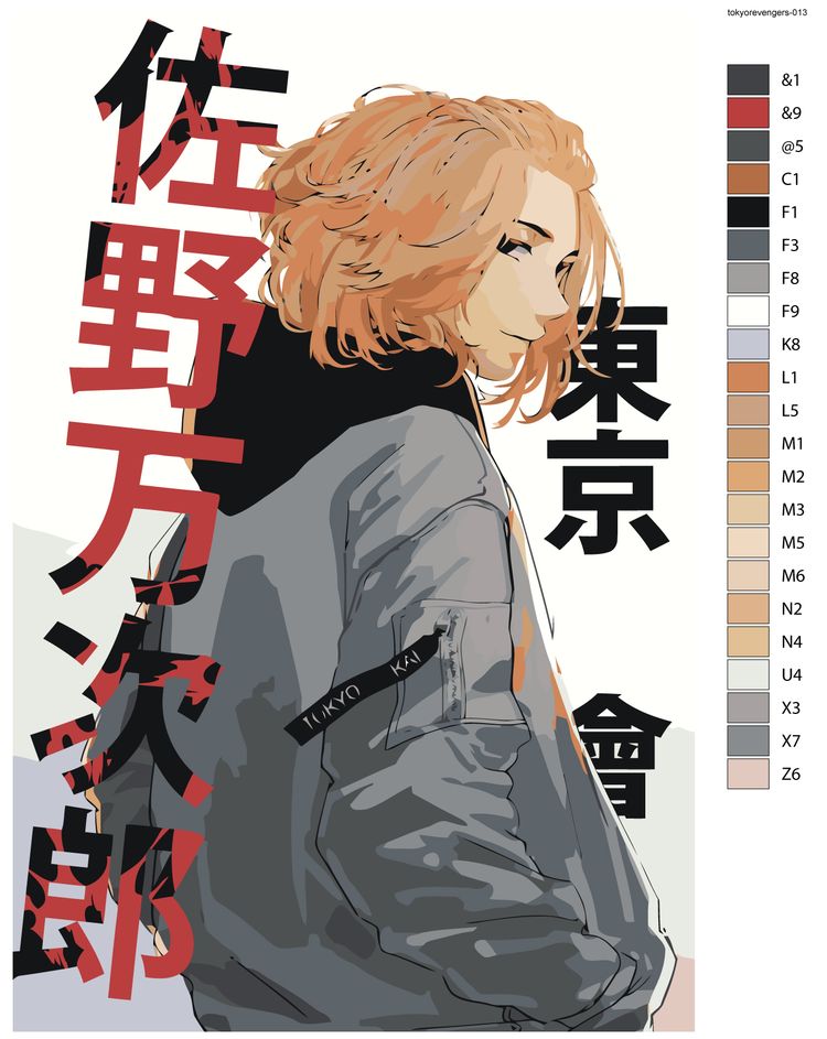 Картина по номерам «Аниме Токийские Мстители: Сано Манджиро 2» — картинка 2