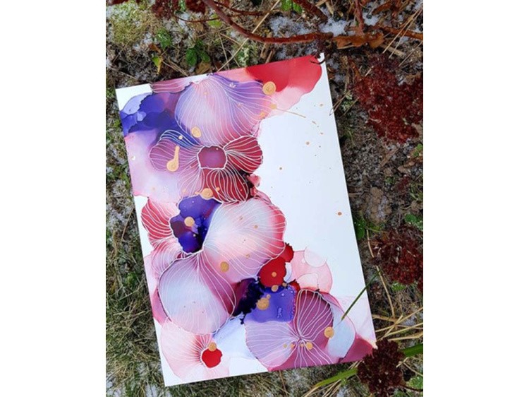 Бумага для рисования алкогольными чернилами, 35x50 см, 5 шт. Art Ink Plastik — картинка 2