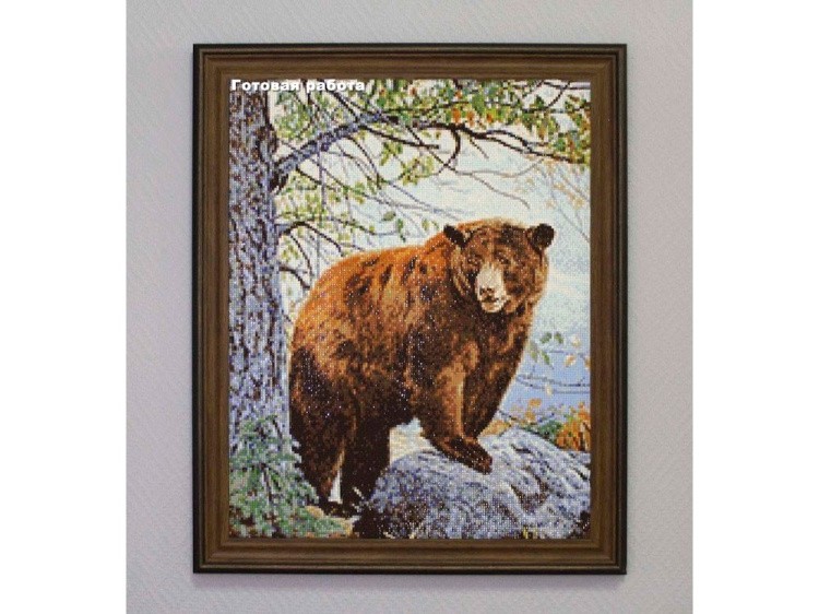 Алмазная вышивка «Бурый медведь» — картинка 2