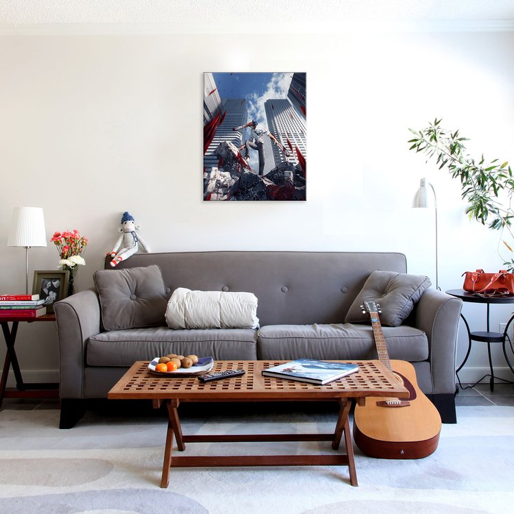 Картина по номерам «Человек-бензопила» — картинка 4