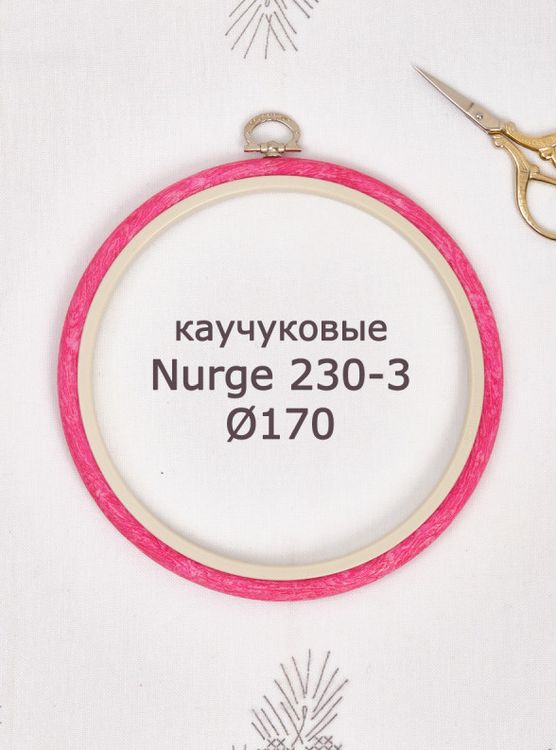 Пяльцы-рамка каучуковые диаметр 170 мм, h=10, Nurge — картинка 2