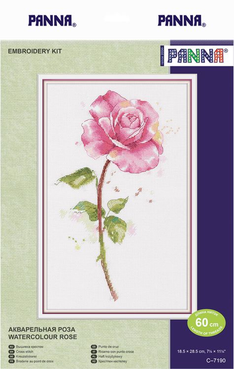 Набор для вышивания «Акварельная роза» — картинка 2