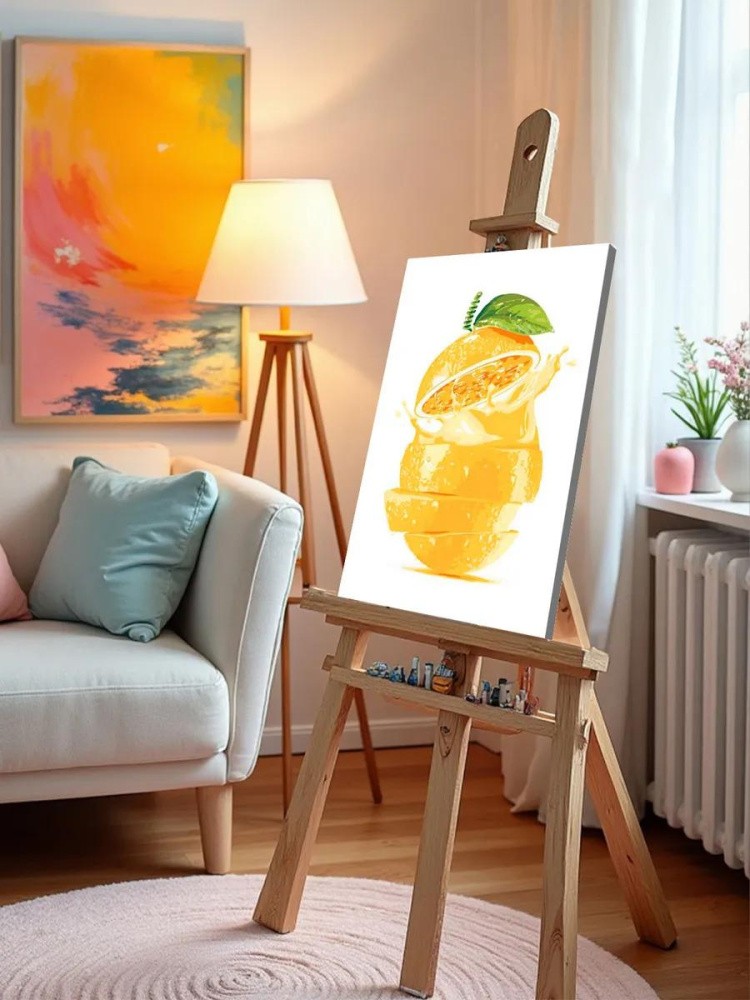 Картина по номерам «Апельсиновый фреш» — картинка 9