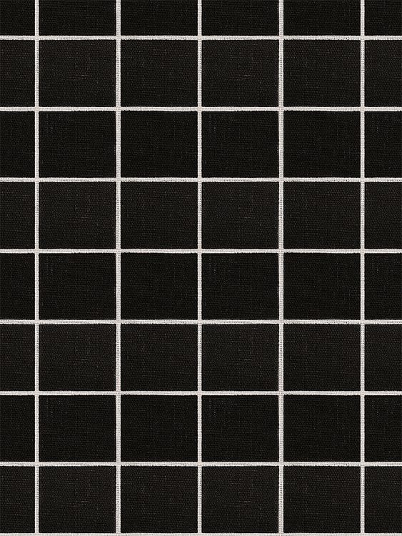 Ткань лен, 140 г/м², 30% лен, 70% хлопок, 3 м, ширина 150 см, цвет: черный, принт, TBY — картинка 2