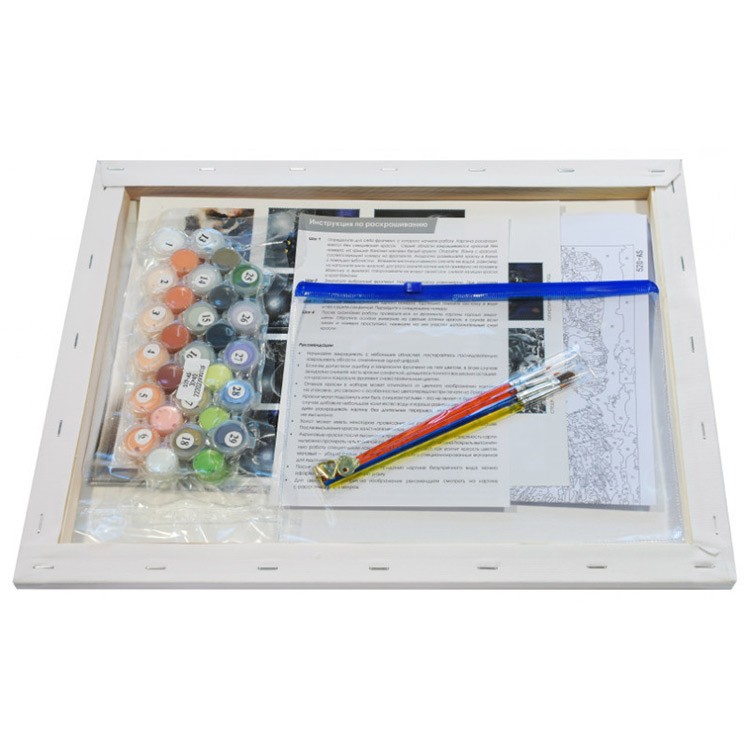 Картина по номерам «Кошачьи ласки» — картинка 3