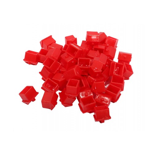Фишка-домик пластиковый большой красный, 1,4 см, 1 шт.