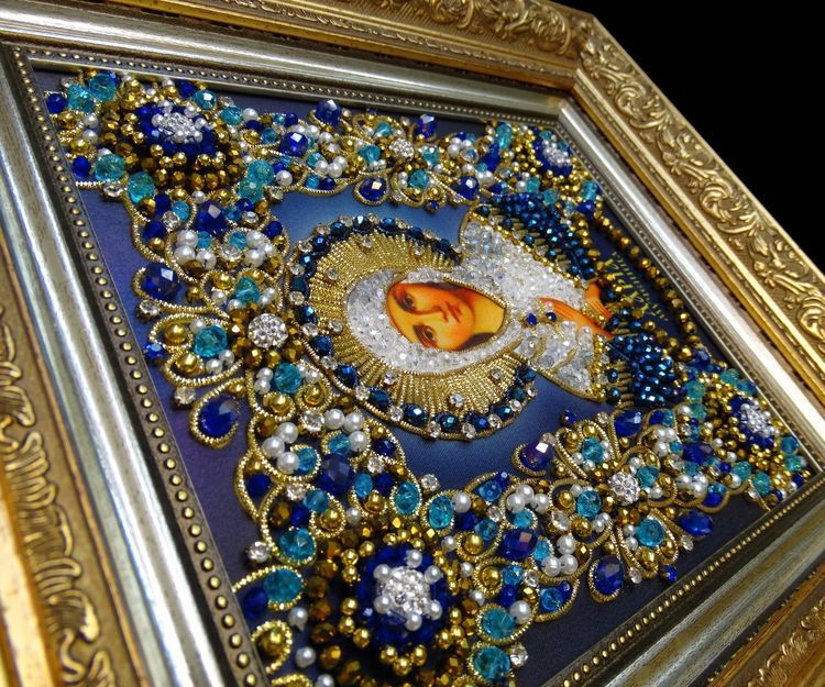 Набор вышивки хрустальными камнями «Святая Дарья» — картинка 13