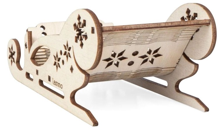 Набор для творчества новогодний Lemmo «Рождественские сани» — картинка 3