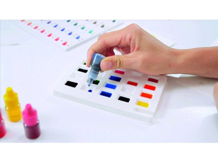 Картина акварелью по контурам «Розы» — картинка 3