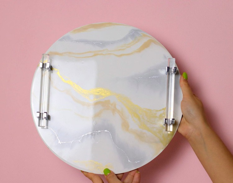 Набор для создания картины эпоксидной смолой Fancy (большой с золотым пигментом) — картинка 2