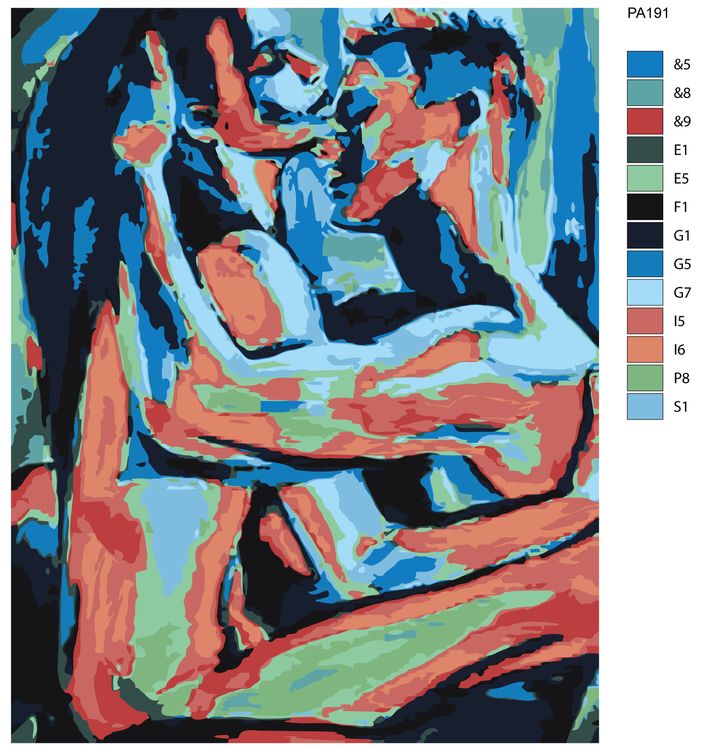 Картина по номерам «Мужчина и женщина» — картинка 2