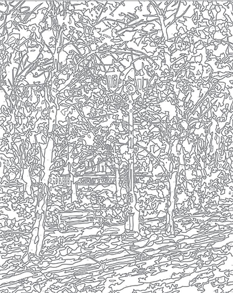 Картина по номерам «Дорофеев С.В., На Тверском бульваре» — картинка 2