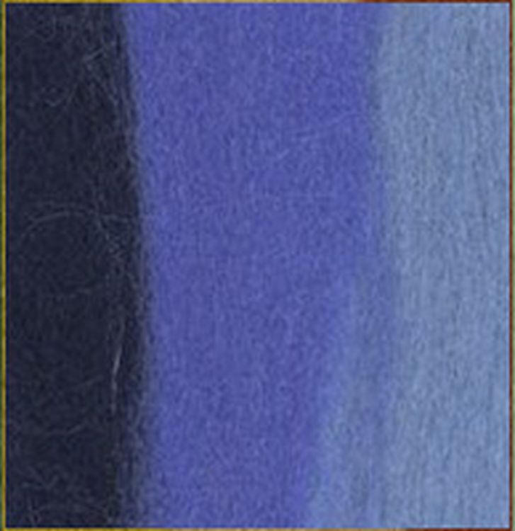 Шерсть для валяния Gamma MY-050, полутонкая (т.синий/св.голубой/лесной колокольчик), 50 г