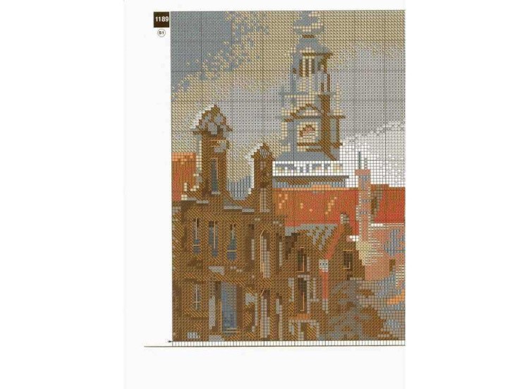 Набор для вышивания «Амстердам. Старая церковь Святого Николая» — картинка 2