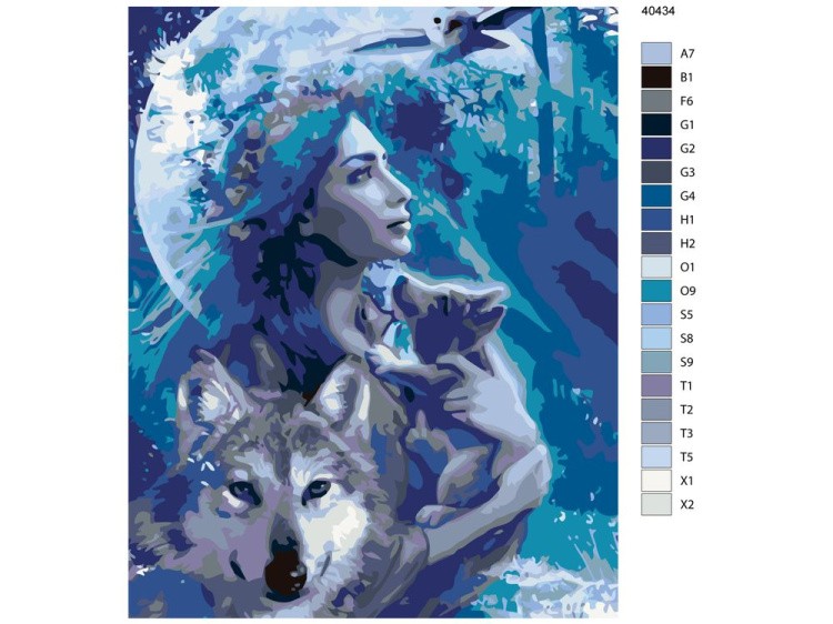 Картина по номерам «Час волка» — картинка 2