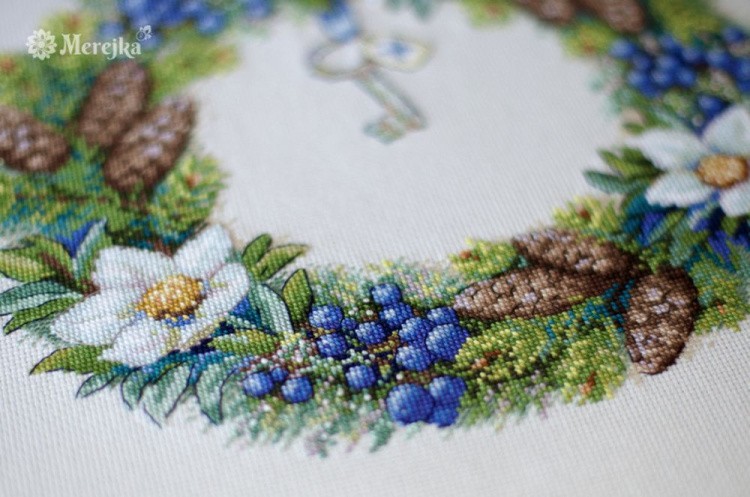 Набор для вышивания «Зимний венок» — картинка 3