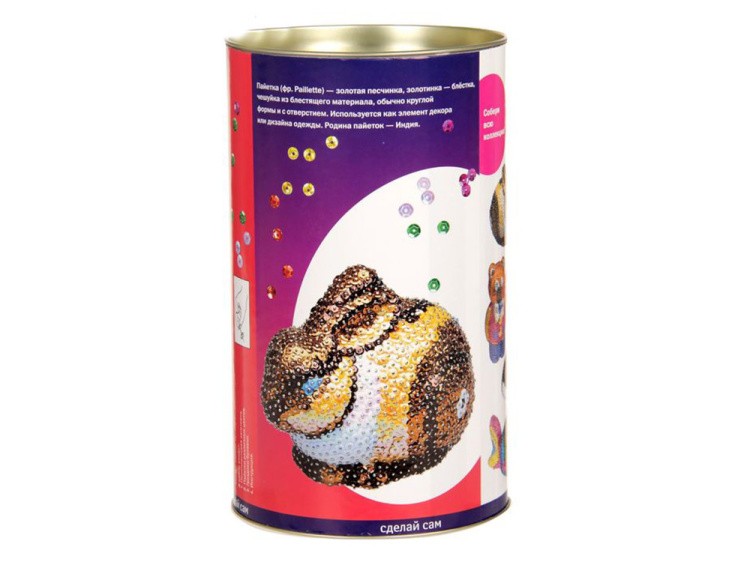 Объемная фигурка из пайеток «Заяц» — картинка 4