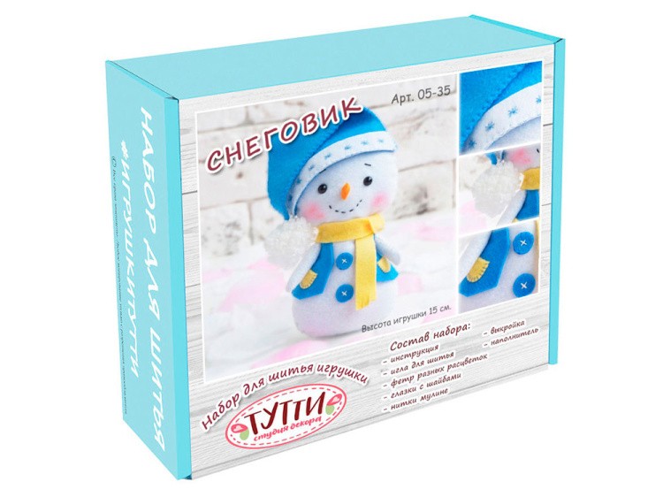 Набор для шитья игрушки «Снеговик» — картинка 3