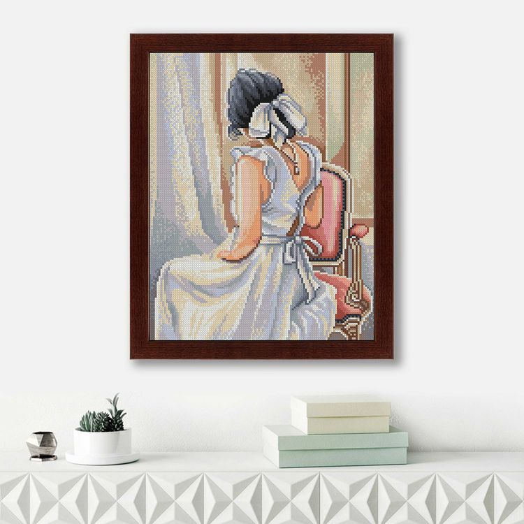 Алмазная вышивка «Невеста в белоснежном» — картинка 2