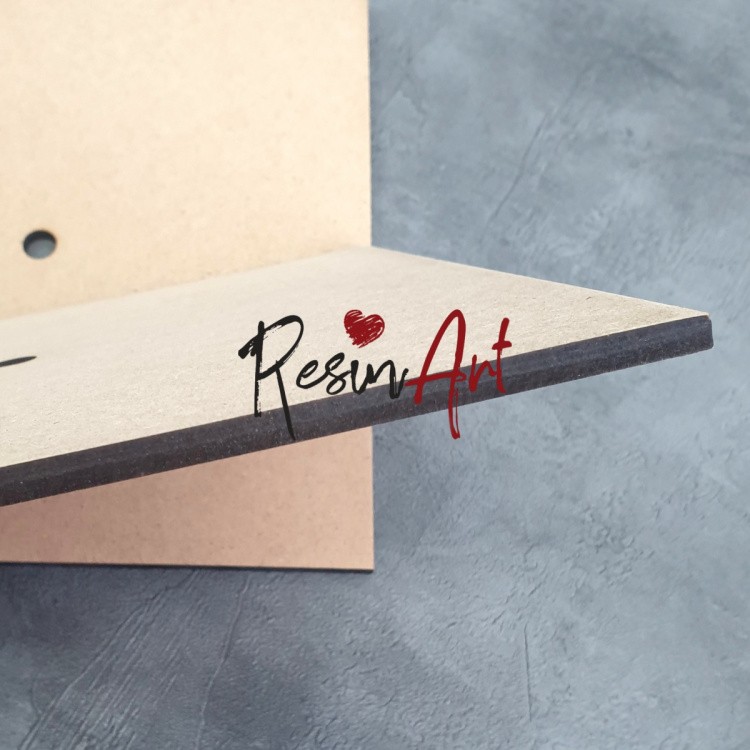 Заготовка под часы, 24 см квадрат, 1 шт., ResinArt — картинка 2