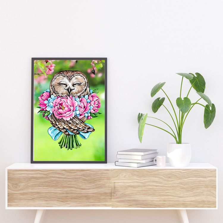 Алмазная вышивка «Цветочные объятия» — картинка 5